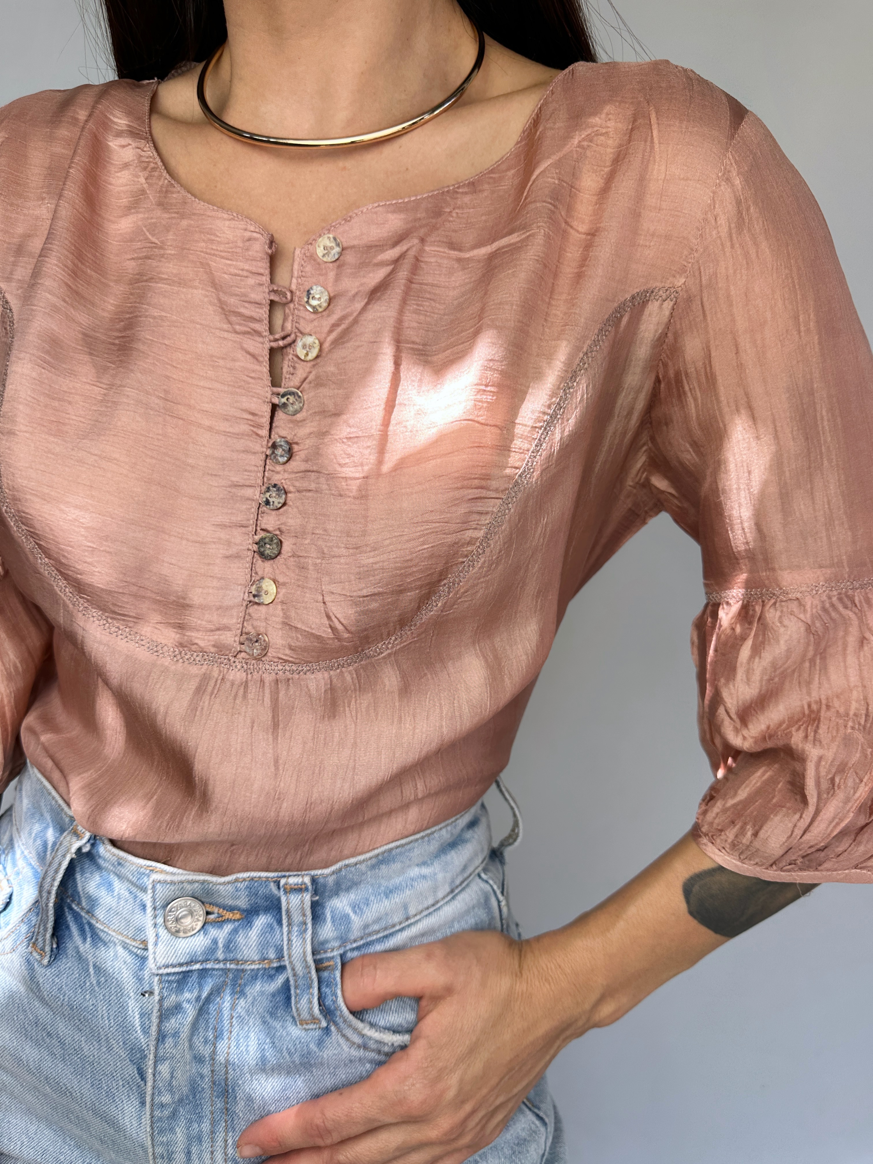 POLERA SEDA COBRE I L 5