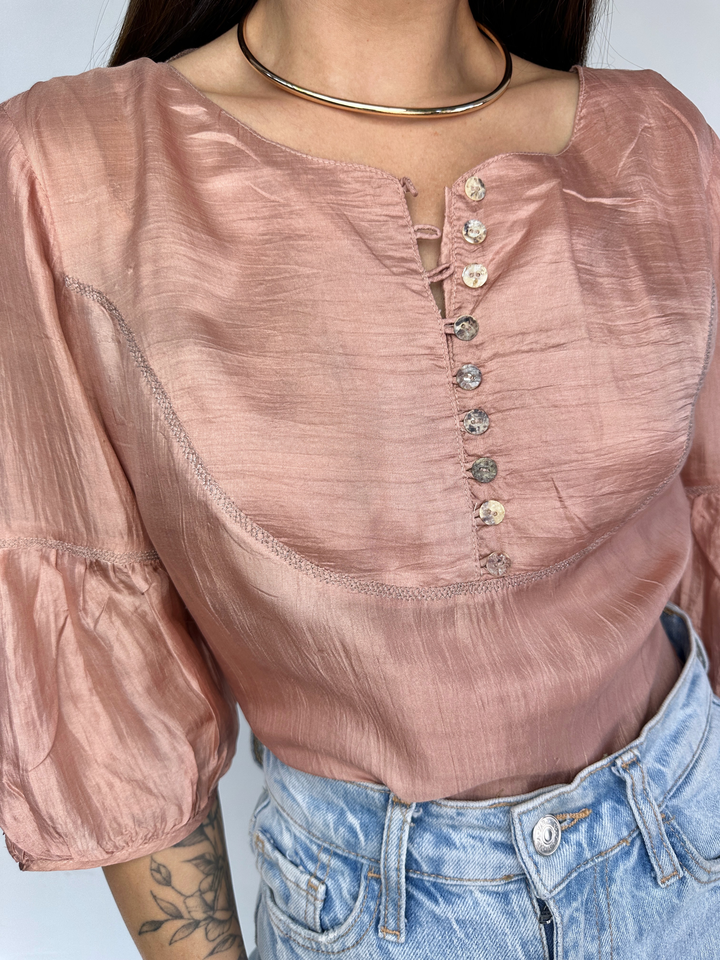 POLERA SEDA COBRE I L 2