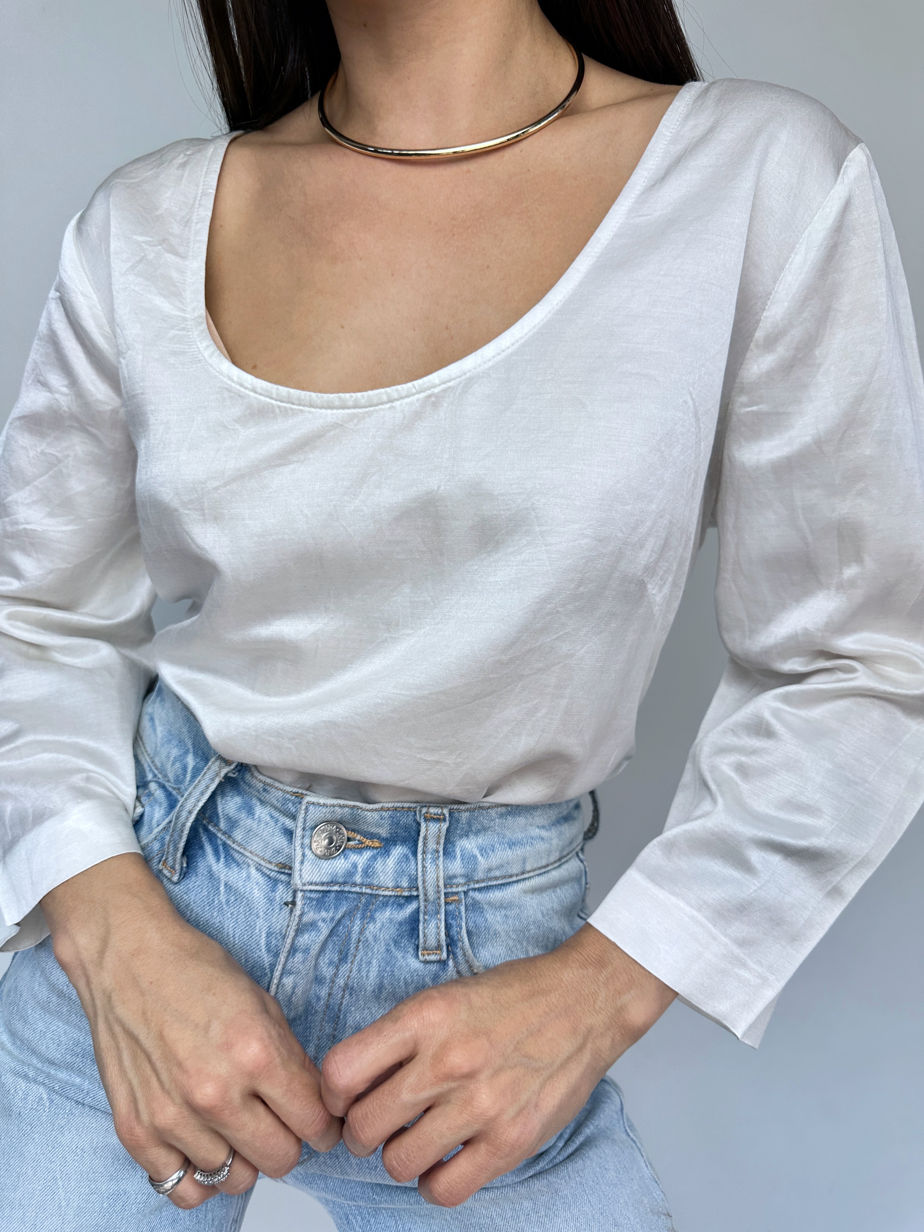 POLERA BLANCA MARFIL I M-L 4