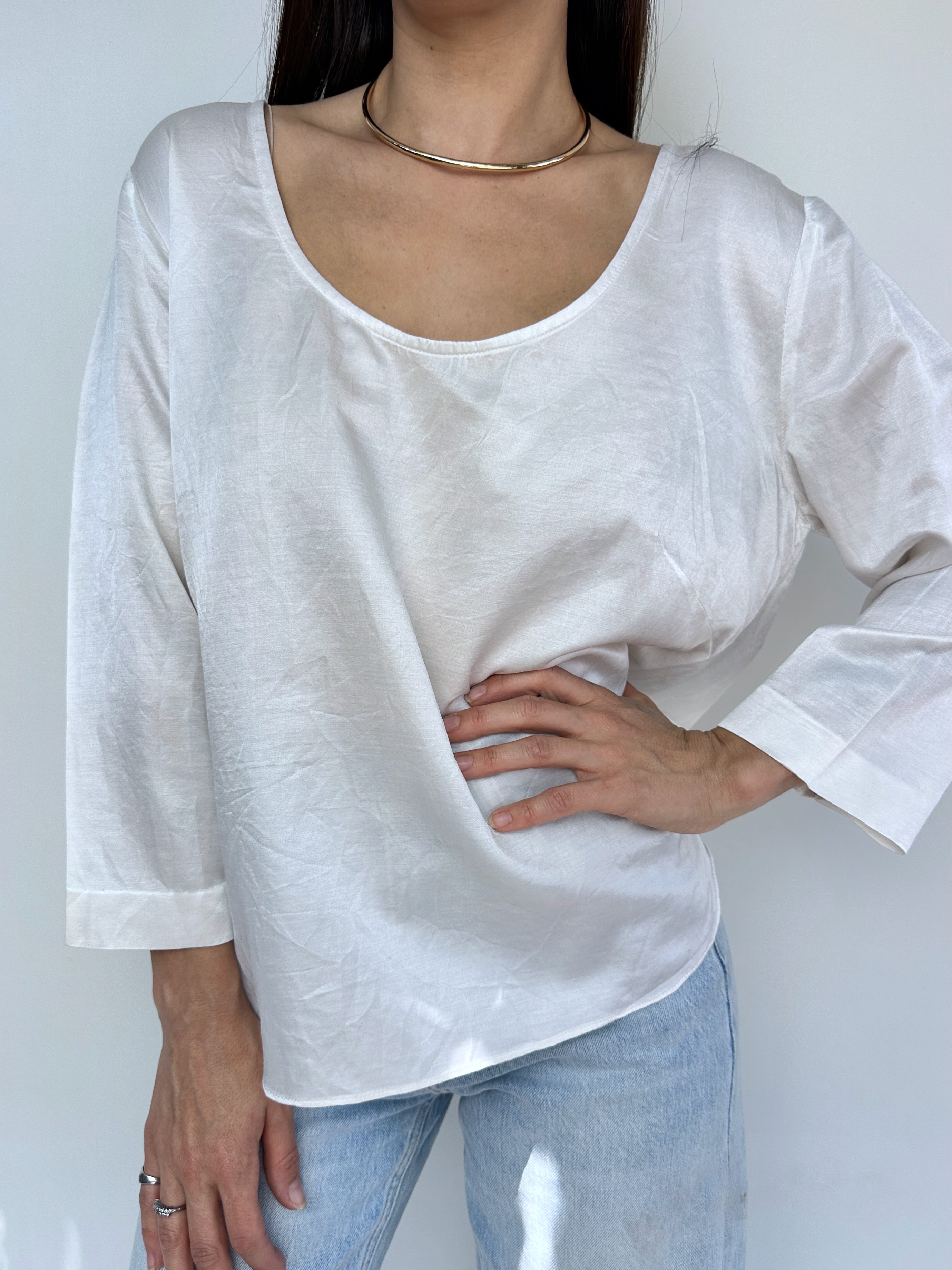 POLERA BLANCA MARFIL I M-L 2