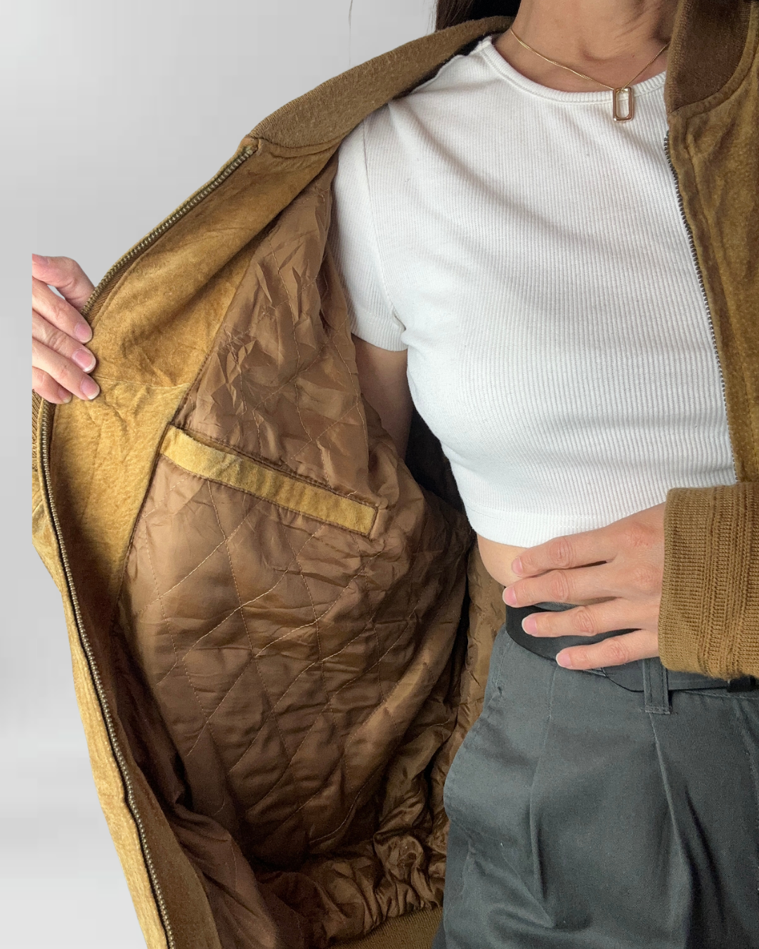 CHAQUETA CUERO CAMEL I XL-3XL 6