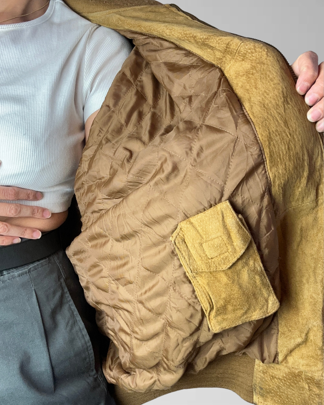 CHAQUETA CUERO CAMEL I XL-3XL 7