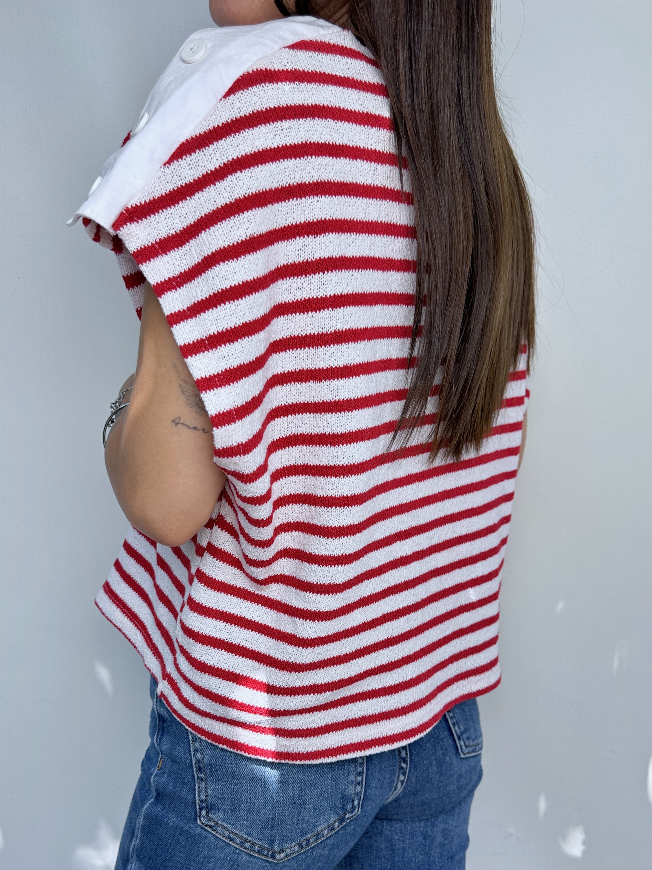 SWEATER VEST ZARA I ALGODÓN BLEND I M 2