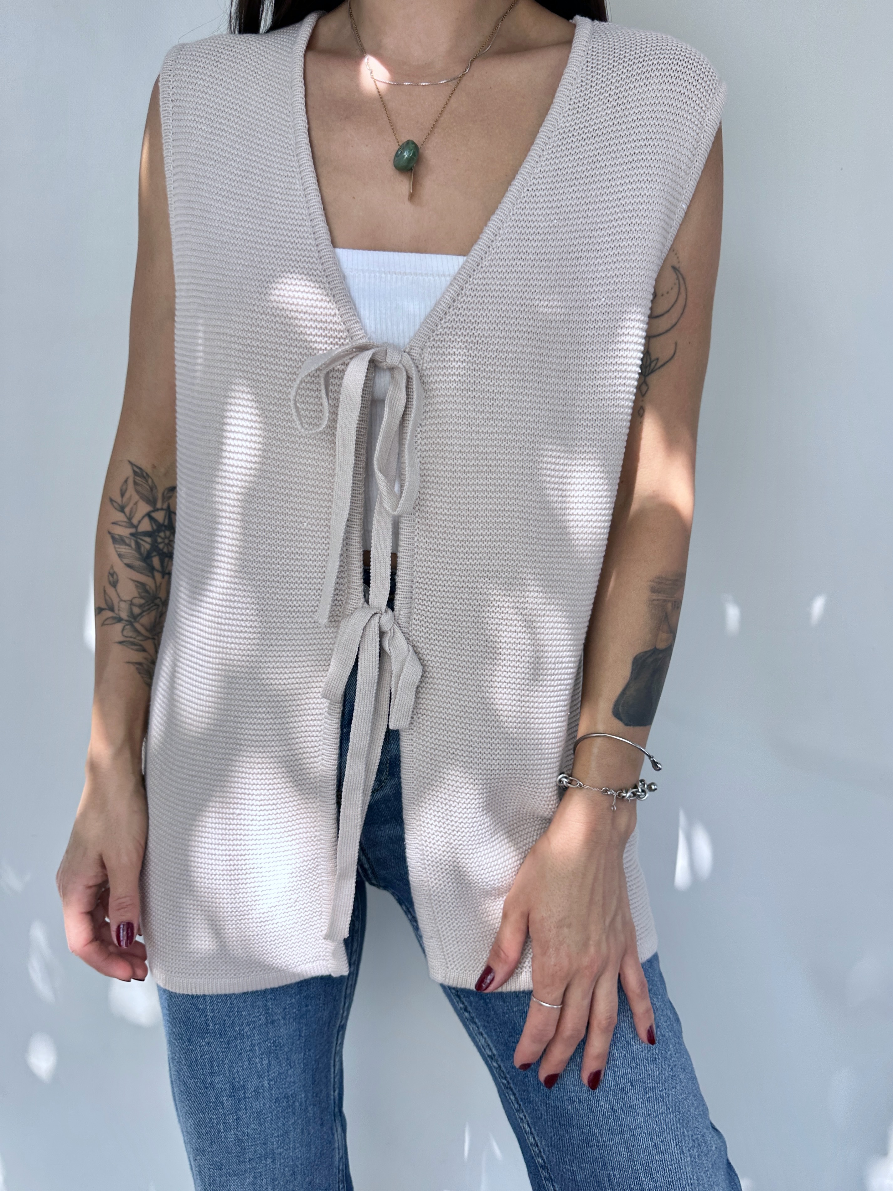 CHALECO VEST LAZOS I ALGODÓN BLEND I M 1