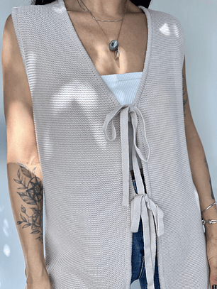 CHALECO VEST LAZOS I ALGODÓN BLEND I M