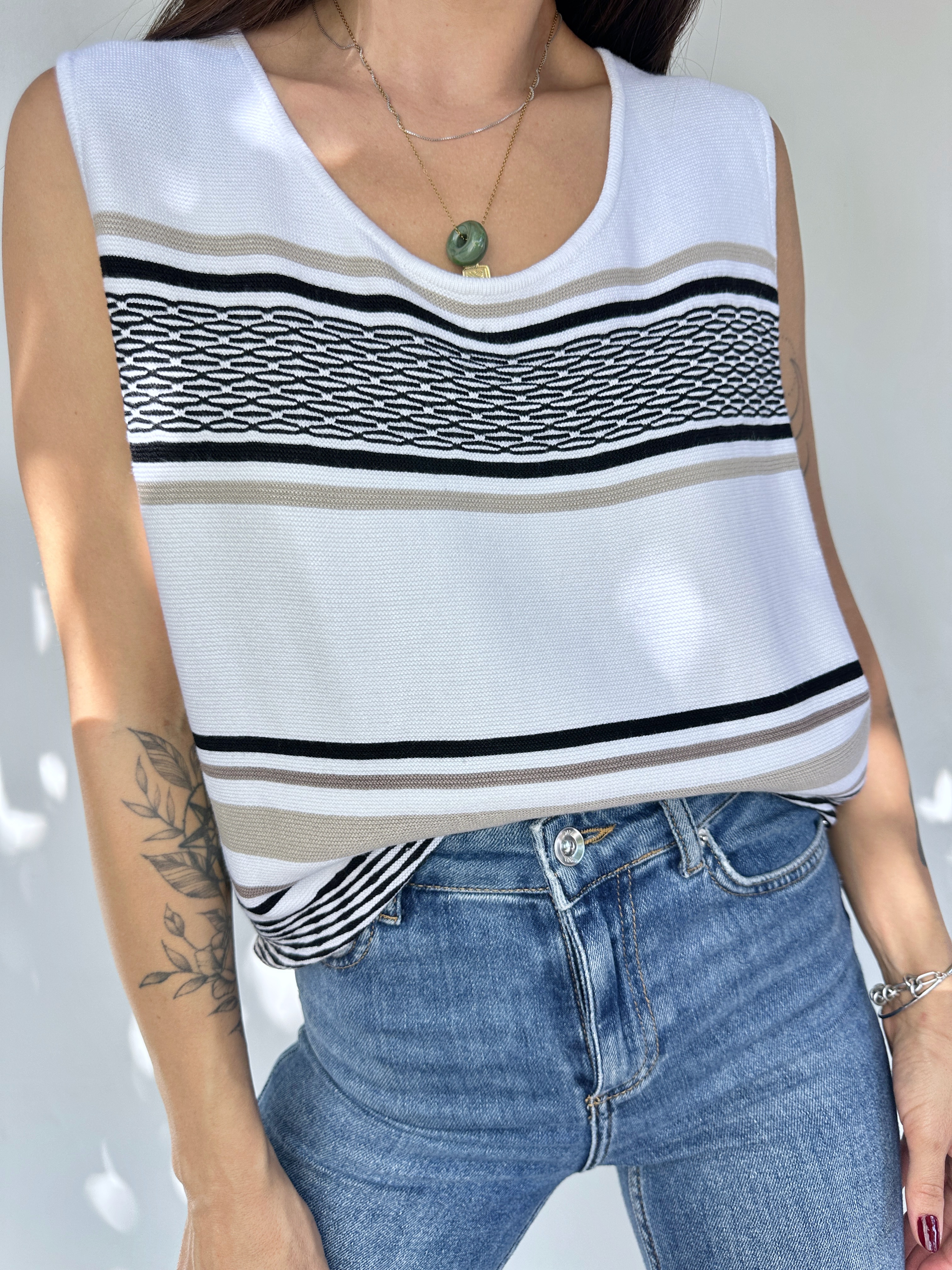 POLERA WHITE HOUSE BLACK MARKET I M-L 6