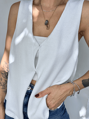 CHALECO VEST BLANCO I M-L