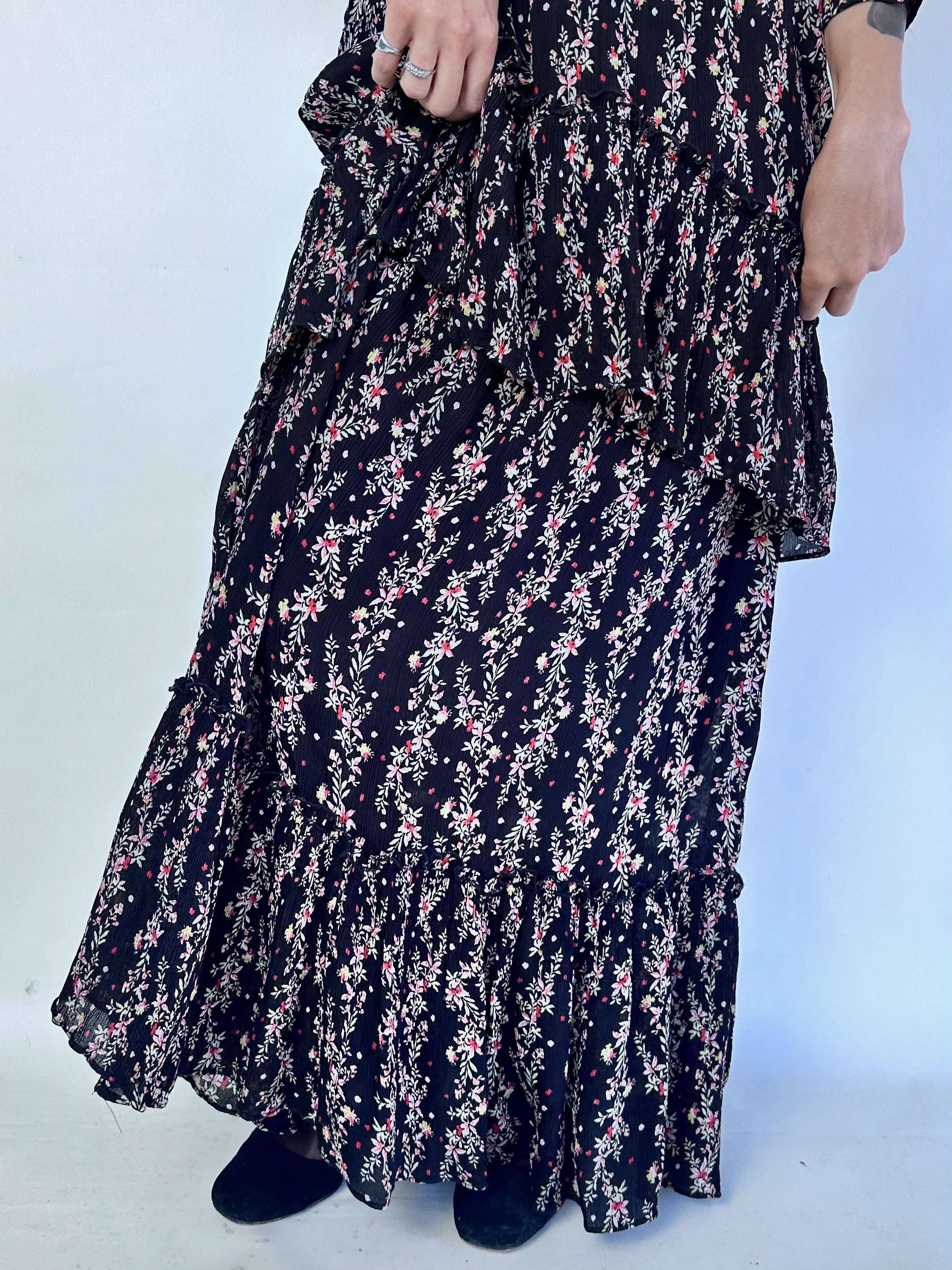 VESTIDO ZARA VOLANTES I S-M 2