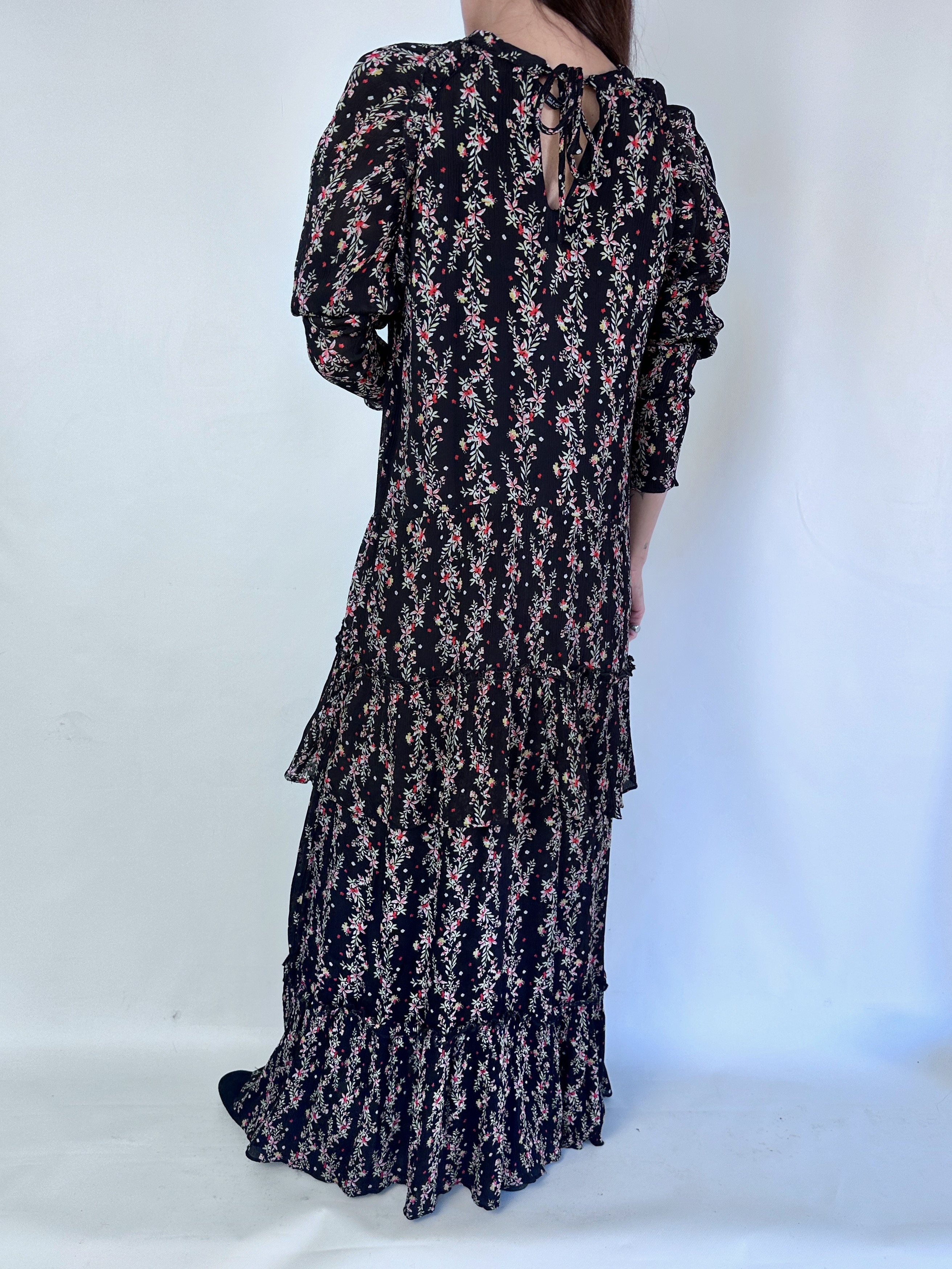 VESTIDO ZARA VOLANTES I S-M 3