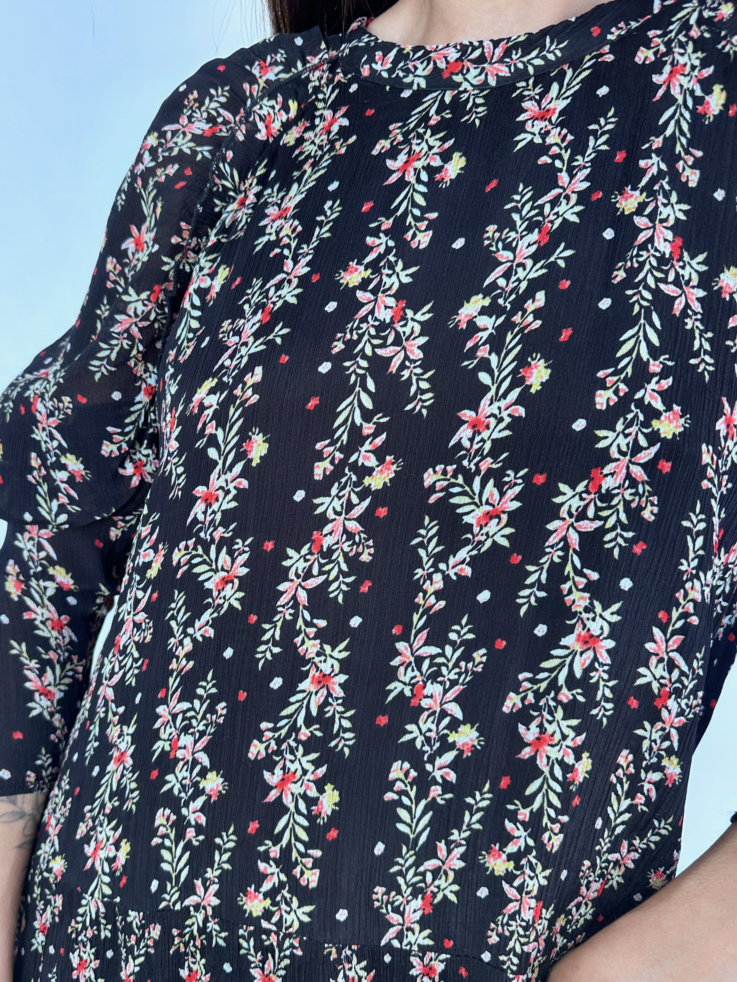 VESTIDO ZARA VOLANTES I S-M 6