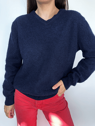 SWEATER BLACK BROWN I 100% CHACHEMIRA I M