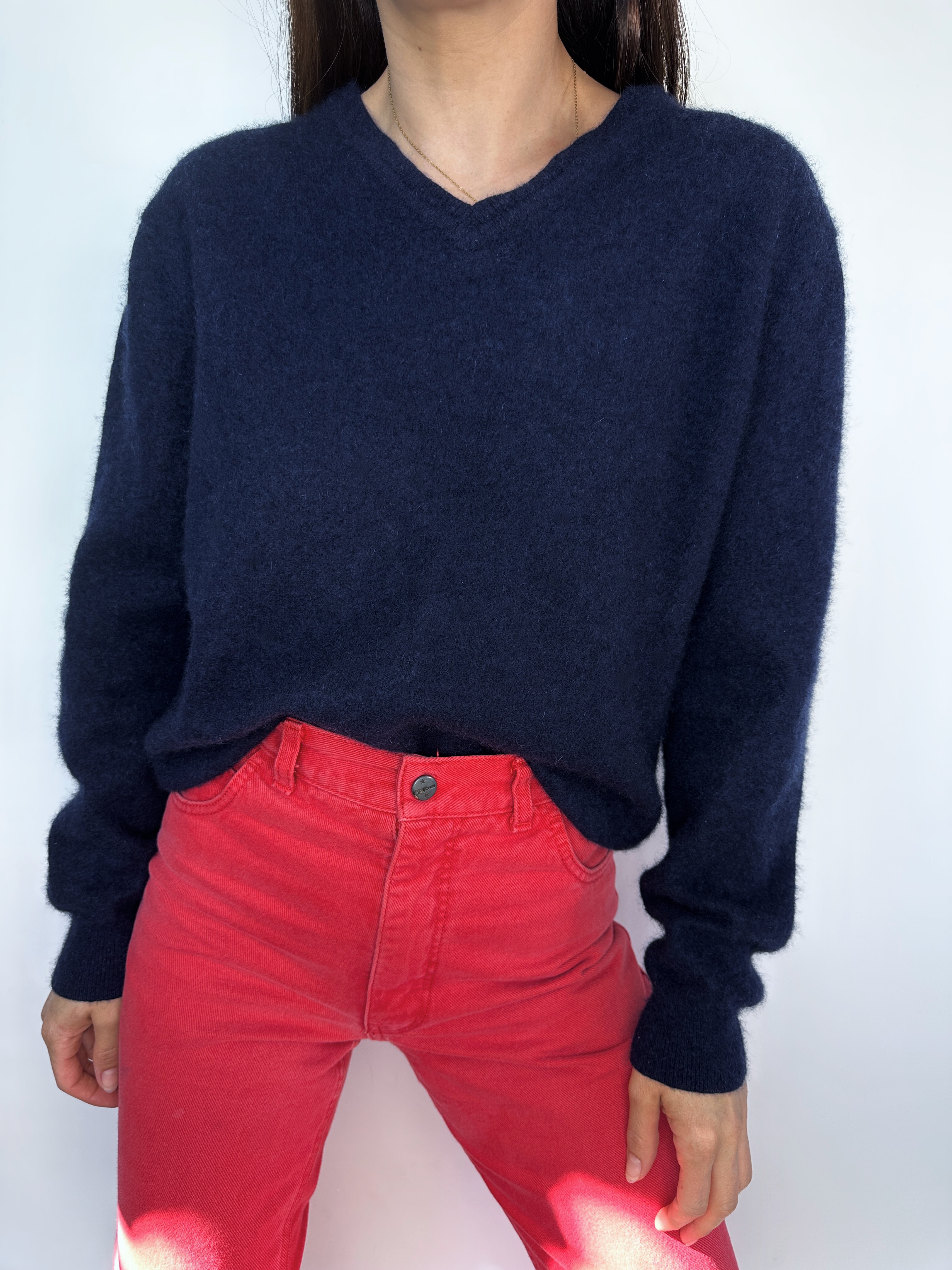 SWEATER BLACK BROWN I 100% CHACHEMIRA I M 4