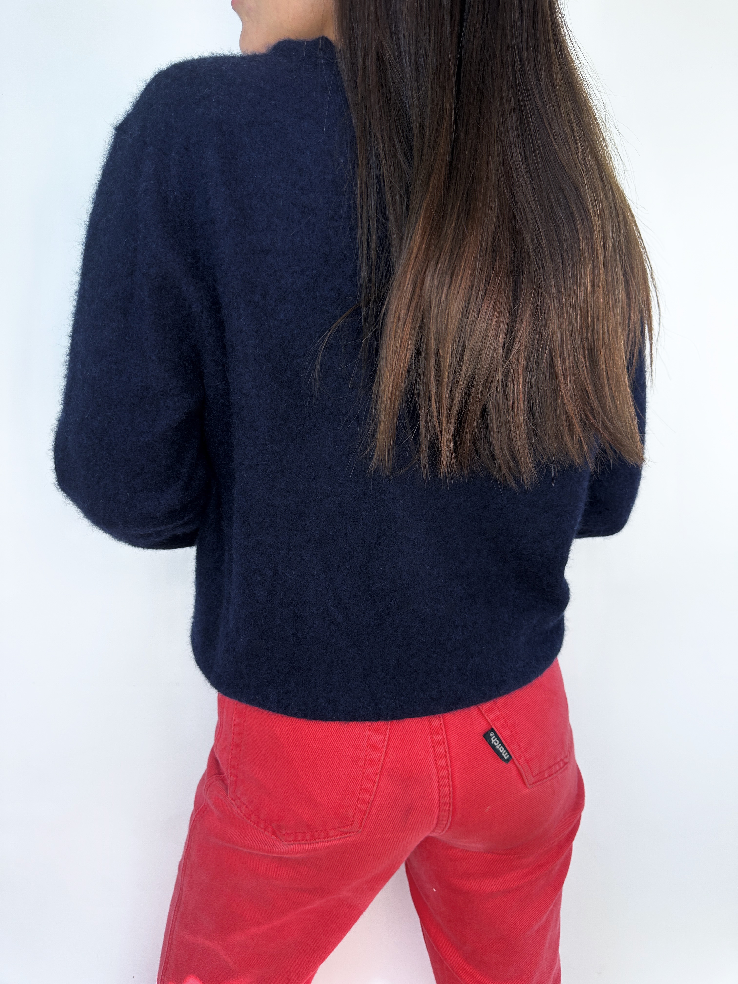 SWEATER BLACK BROWN I 100% CHACHEMIRA I M 5