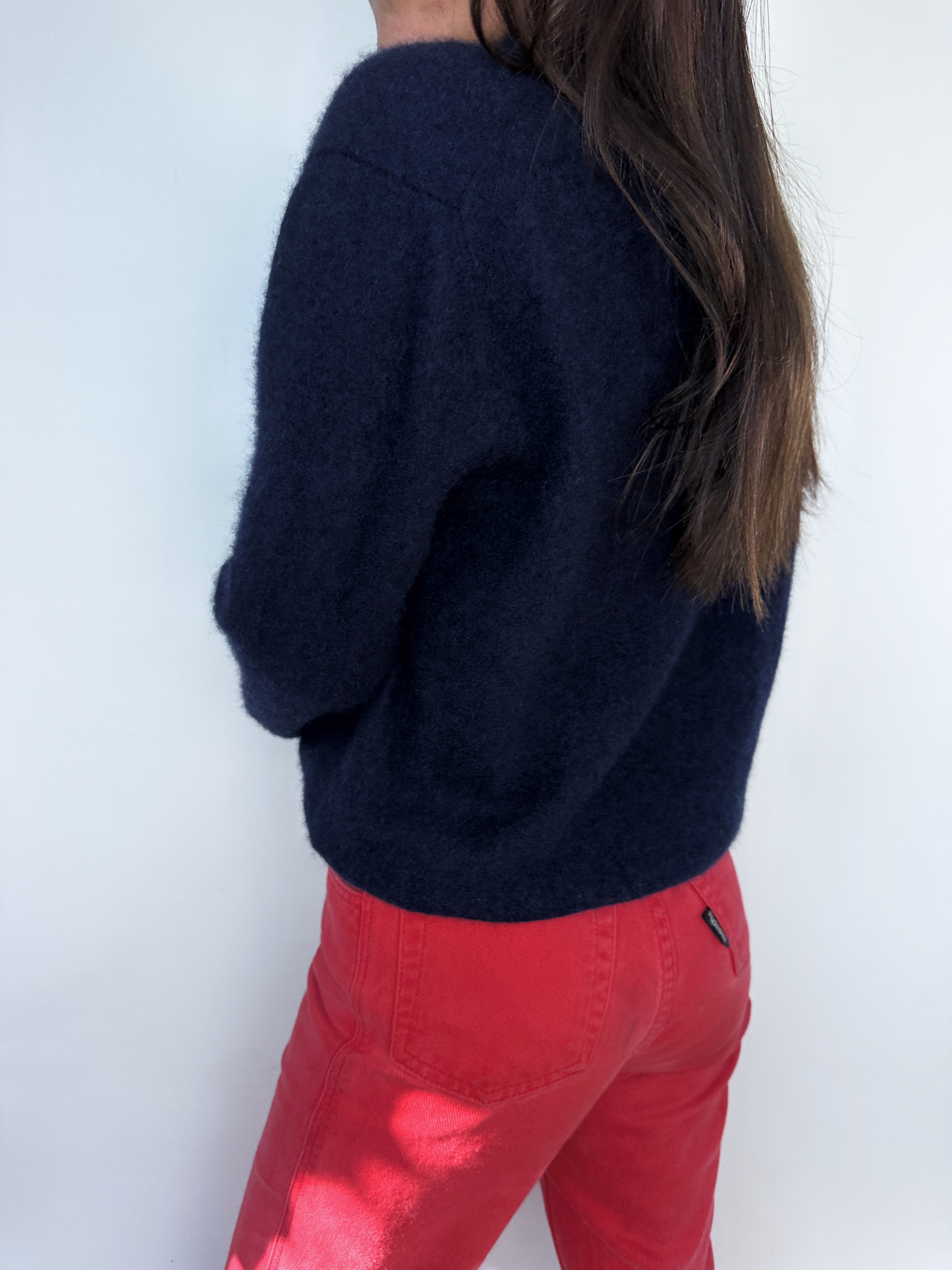 SWEATER BLACK BROWN I 100% CHACHEMIRA I M 7