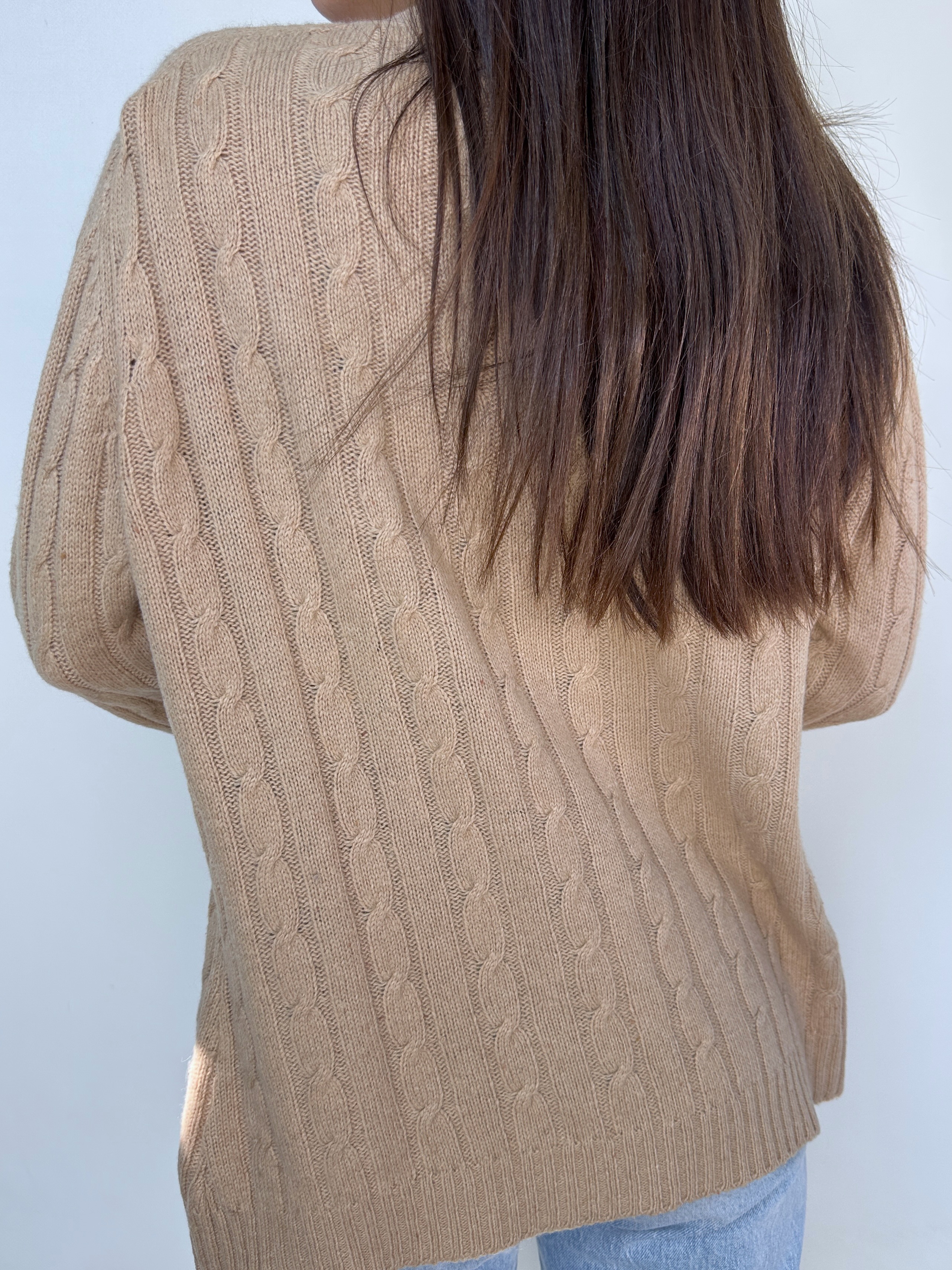 SWEATER CAQUI I LANA-ALGODÓN-ANGORA I L-XL 3