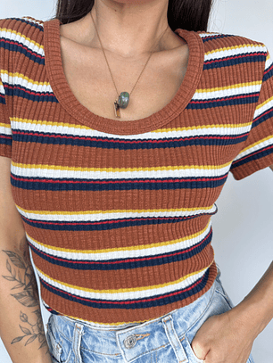 POLERA TEJIDA I ALGODÓN BLEND I M-L