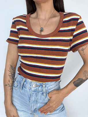 POLERA TEJIDA I ALGODÓN BLEND I M-L