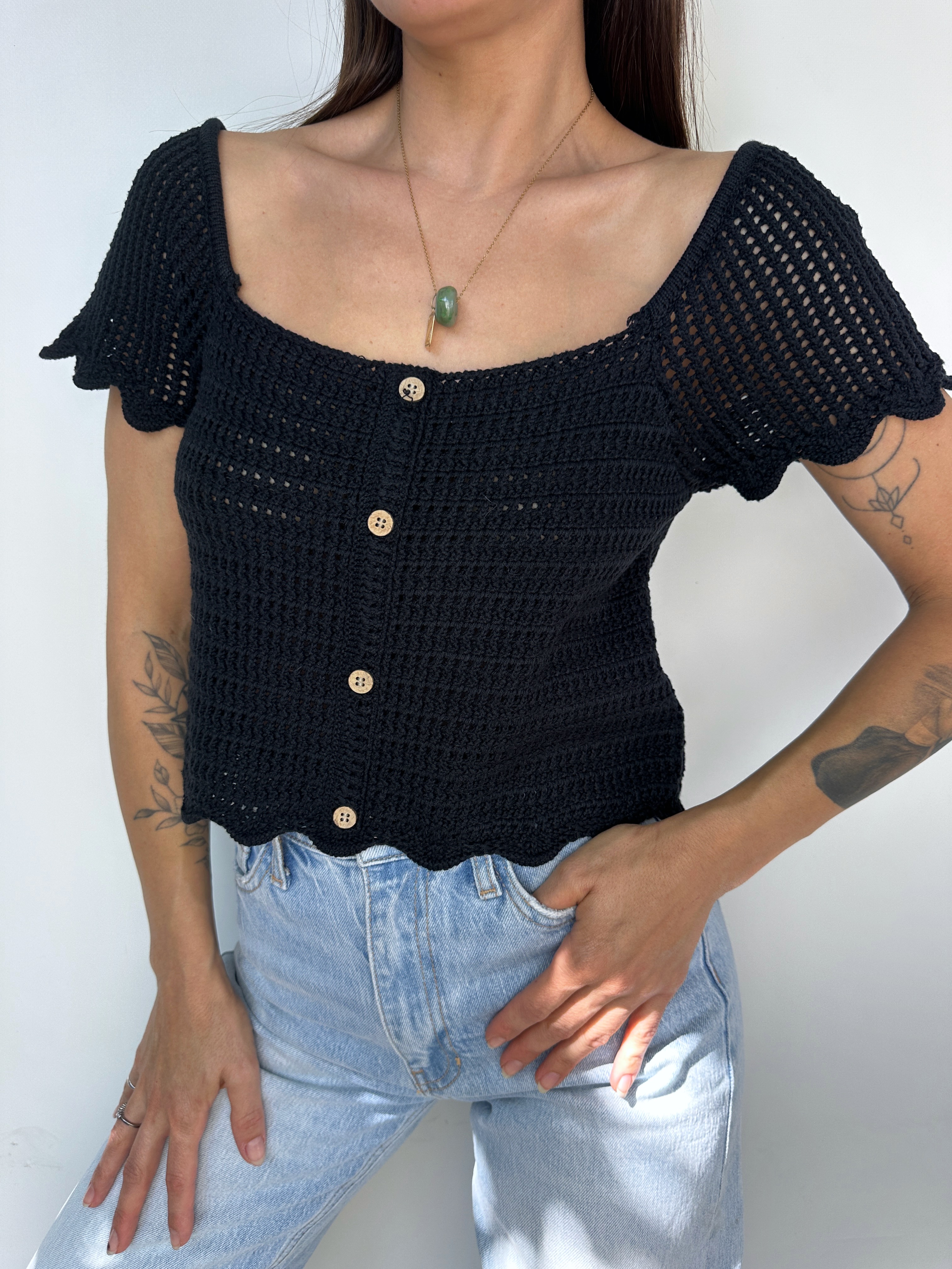 POLERA TEJIDA ALGODÓN BLEND I S-M 2