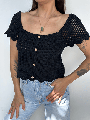 POLERA TEJIDA ALGODÓN BLEND I S-M