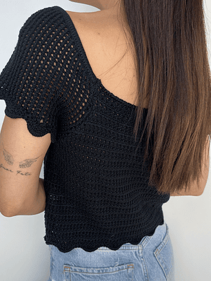 POLERA TEJIDA ALGODÓN BLEND I S-M