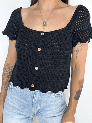 POLERA TEJIDA ALGODÓN BLEND I S-M