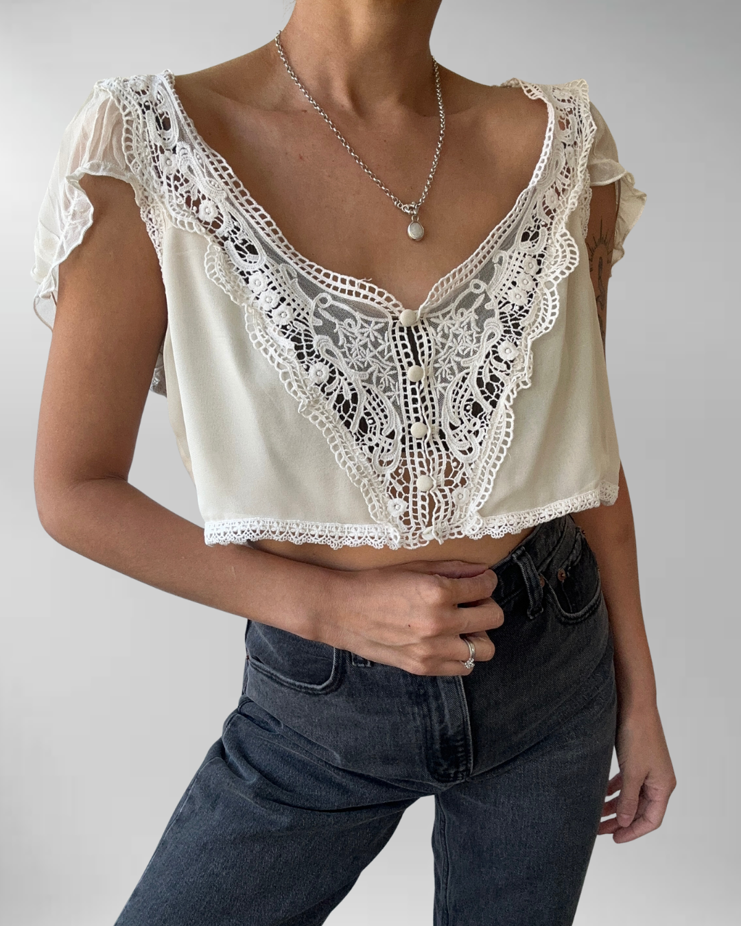 TOP ENCAJES SEDA | L 3