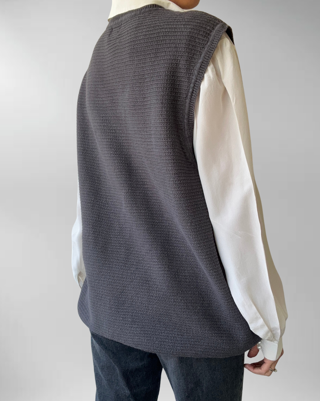SWEATER VEST UNISEX GRIS | L-2XL 3