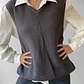SWEATER VEST UNISEX GRIS | L-2XL - Miniatura 2