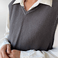 SWEATER VEST UNISEX GRIS | L-2XL - Miniatura 4