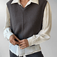 SWEATER VEST UNISEX GRIS | L-2XL - Miniatura 1