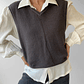 SWEATER VEST UNISEX GRIS | L-2XL - Miniatura 5
