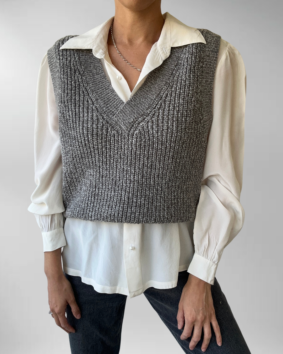 SWEATER VEST GRIS | M 2