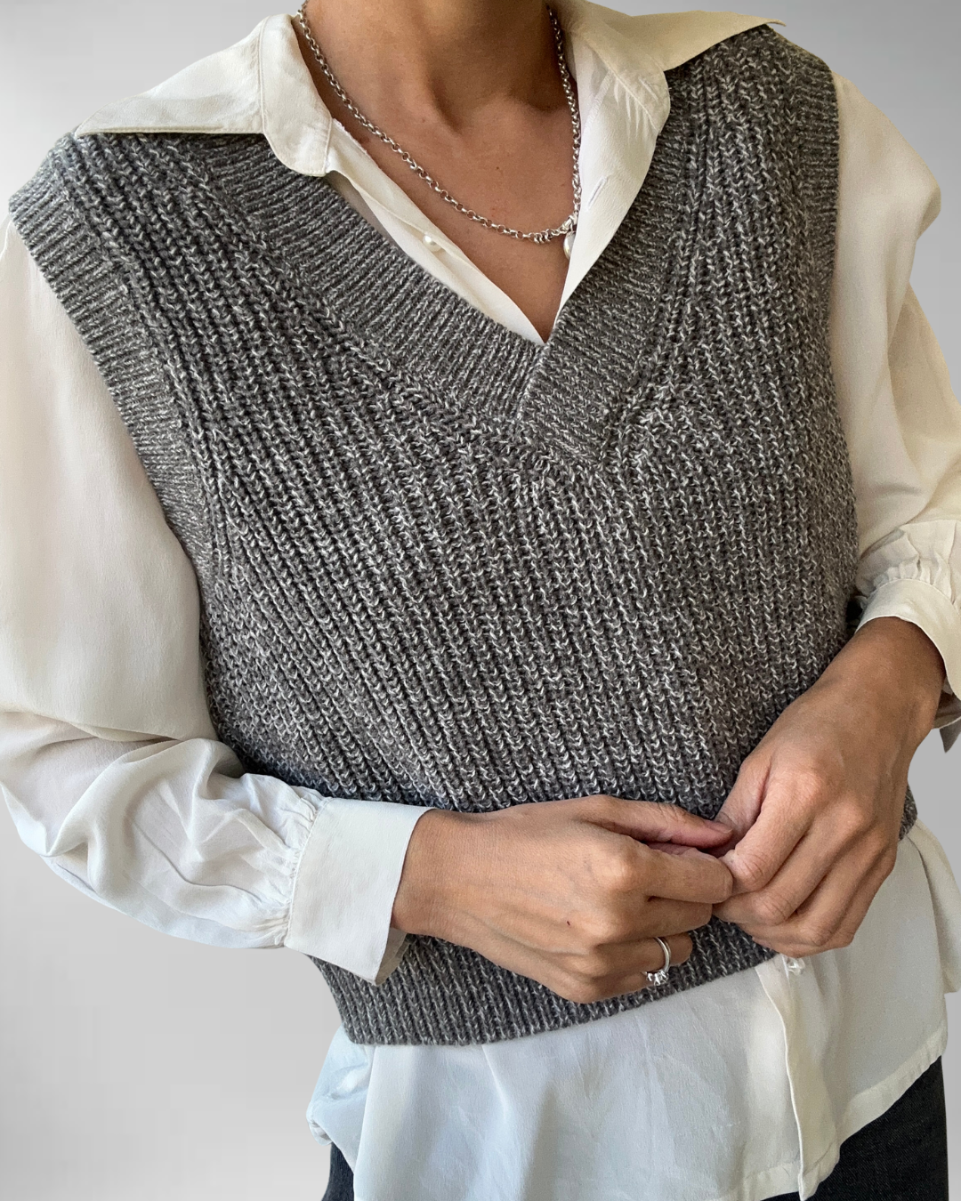SWEATER VEST GRIS | M 5