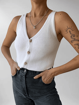 CHALECO VEST BLANCO | XS