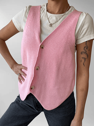 CHALECO VEST ROSADO | S