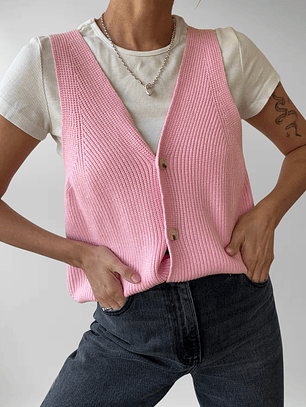 CHALECO VEST ROSADO | S