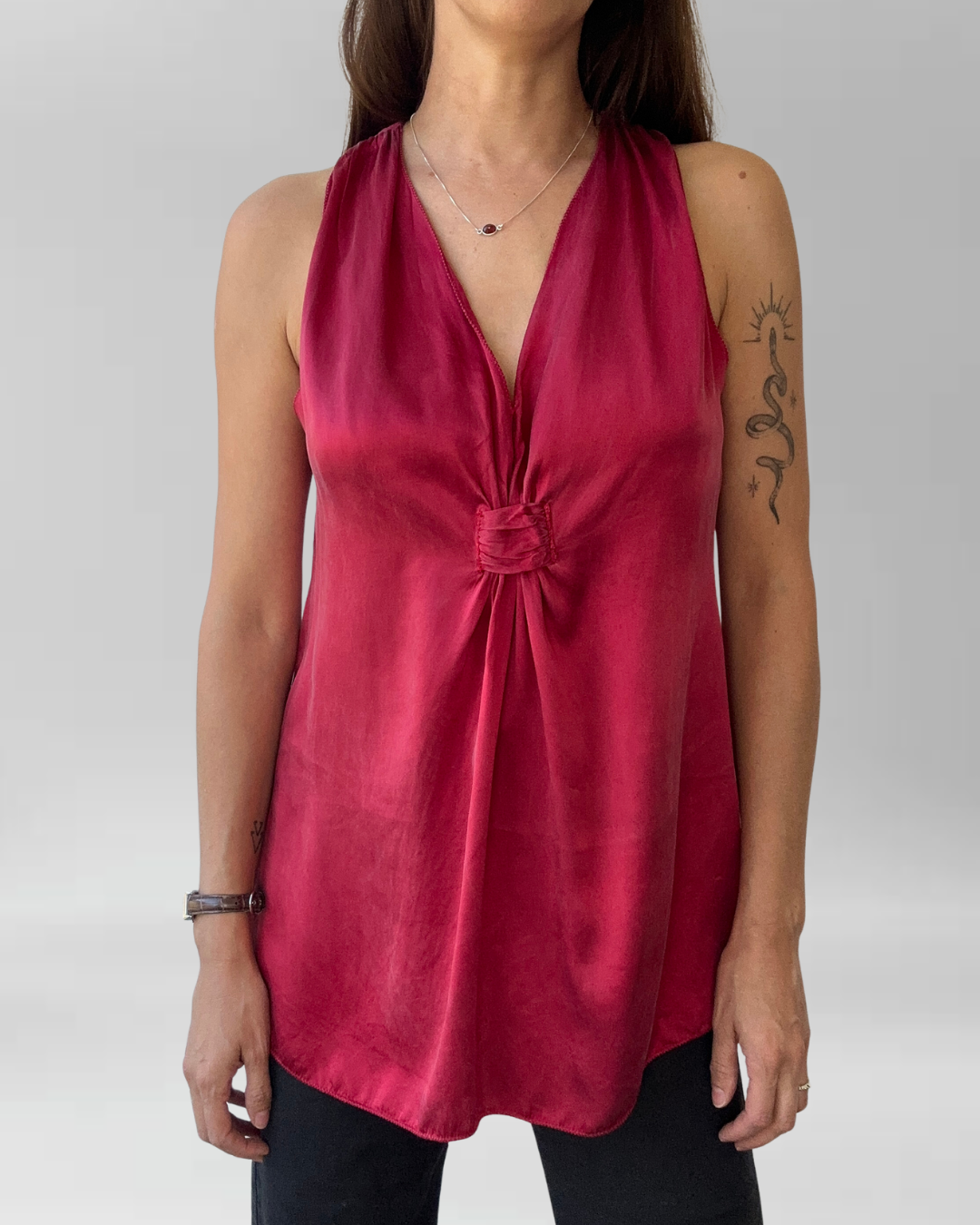 POLERA ROJA SEDA | S 2