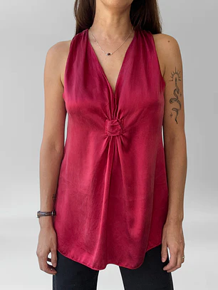 POLERA ROJA SEDA | S