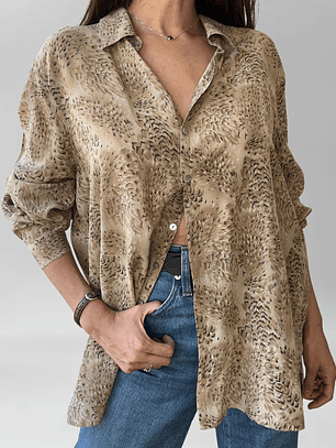 BLUSA ANIMAL PRINT SEDA | L-XL