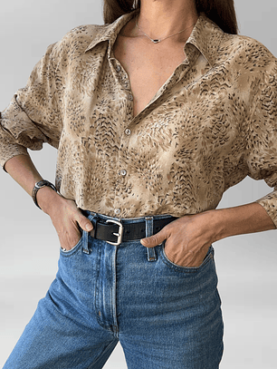 BLUSA ANIMAL PRINT SEDA | L-XL