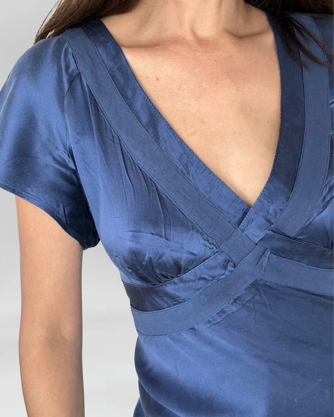 POLERA SEDA AZUL | L 4