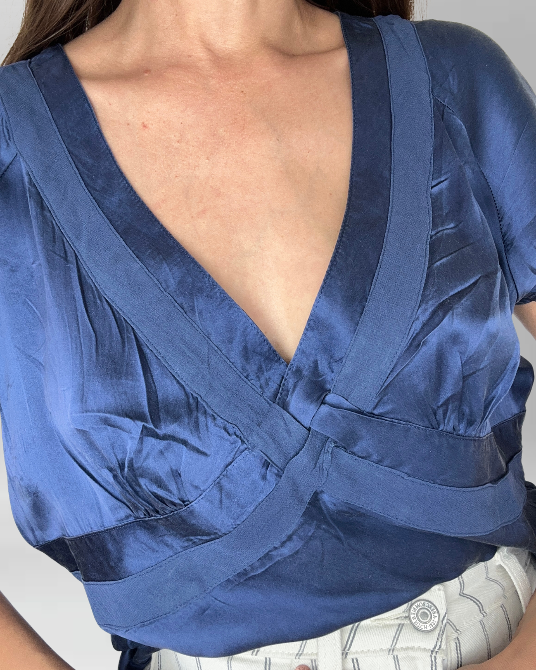 POLERA SEDA AZUL | L 2