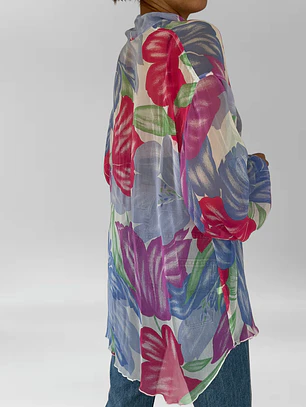 BLUSA COLORES SEMITRANSPARENTE | L-2XL