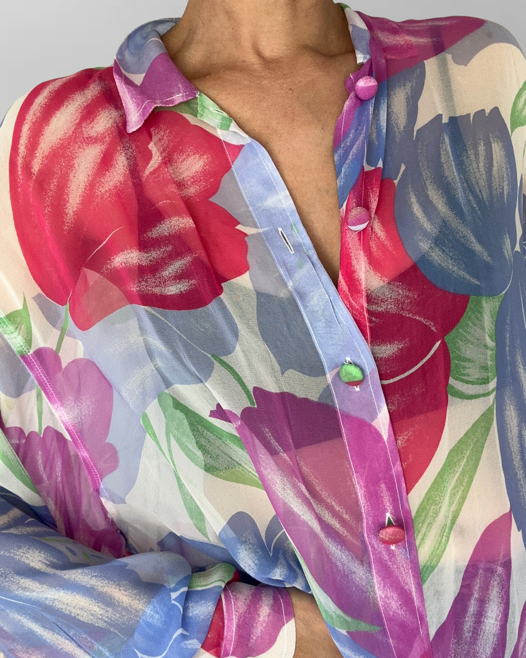 BLUSA COLORES SEMITRANSPARENTE | L-2XL 5