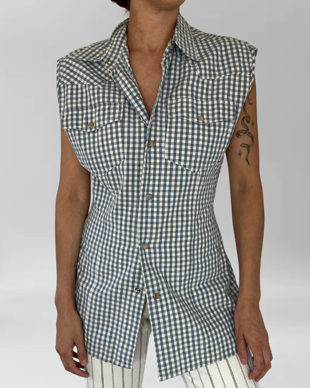 BLUSA VINTAGE CUADROS | M 1