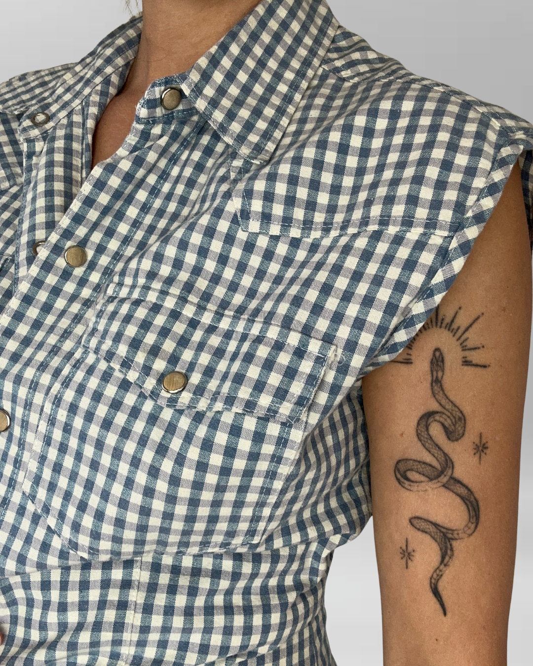 BLUSA VINTAGE CUADROS | M 3