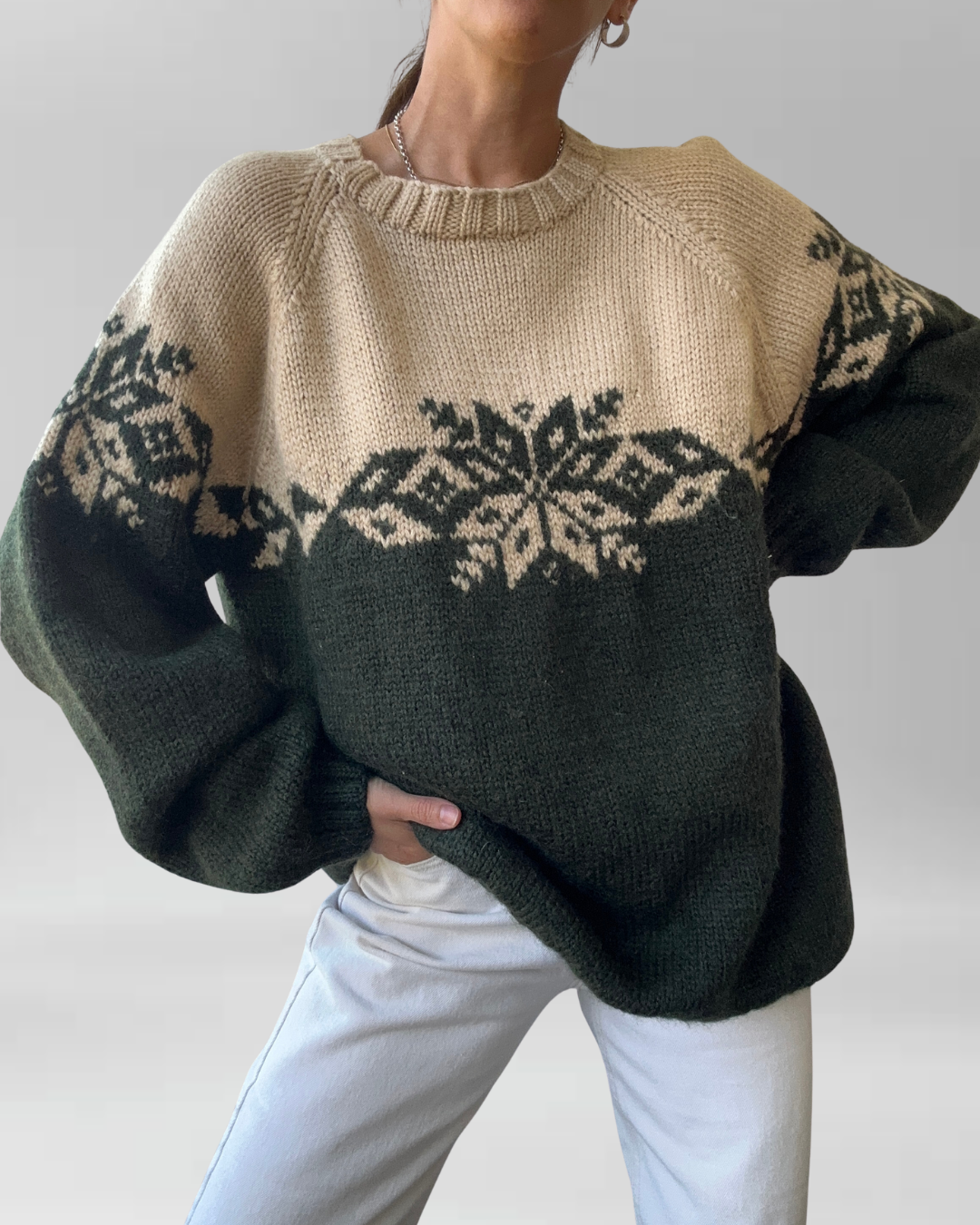 SWEATER JAQCUARD LANA J.CREW | L 3