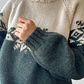 SWEATER JAQCUARD LANA J.CREW | L - Miniatura 4