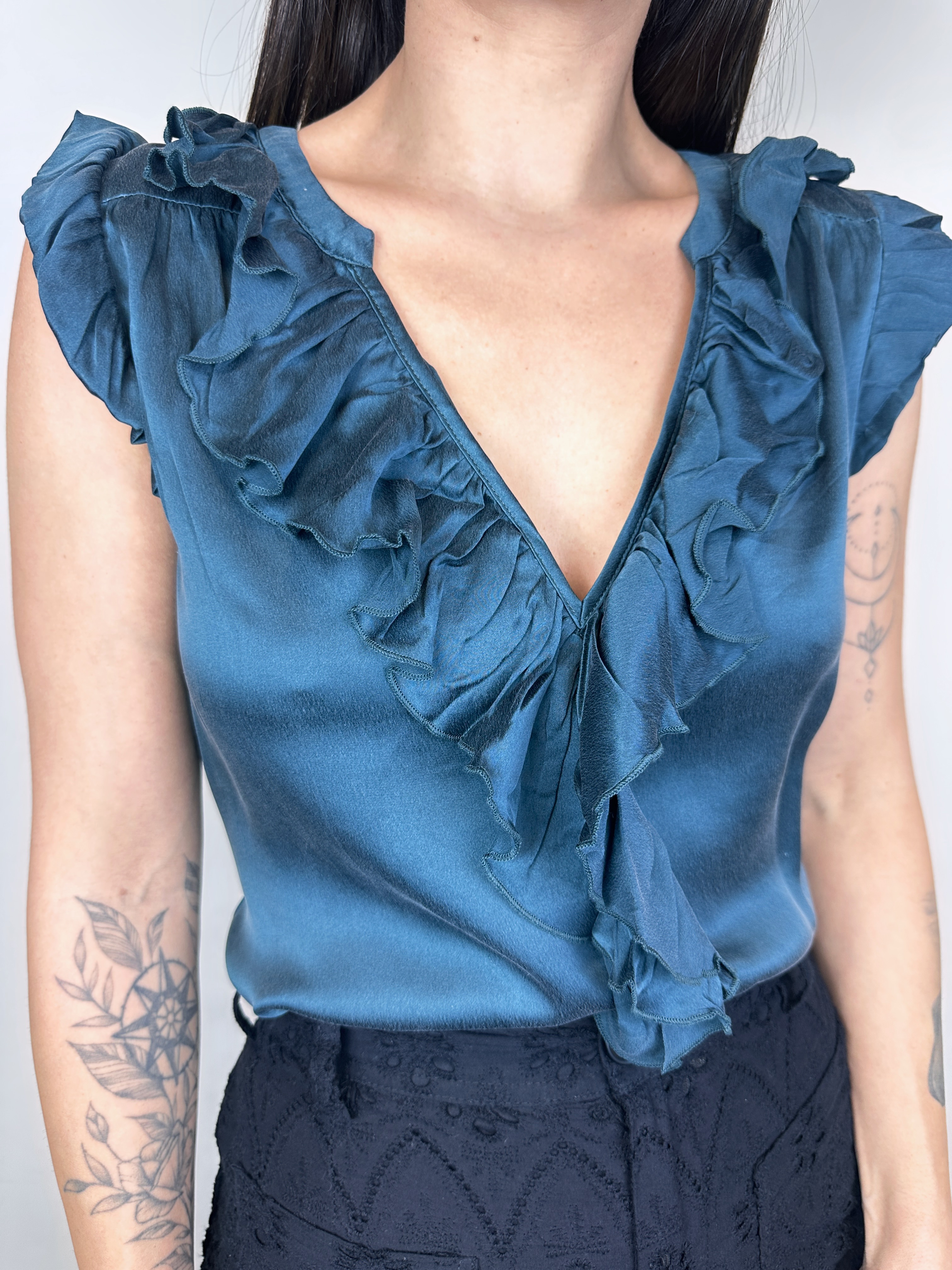 POLERA SEDA | ANTHROPOLOGIE | XS 5