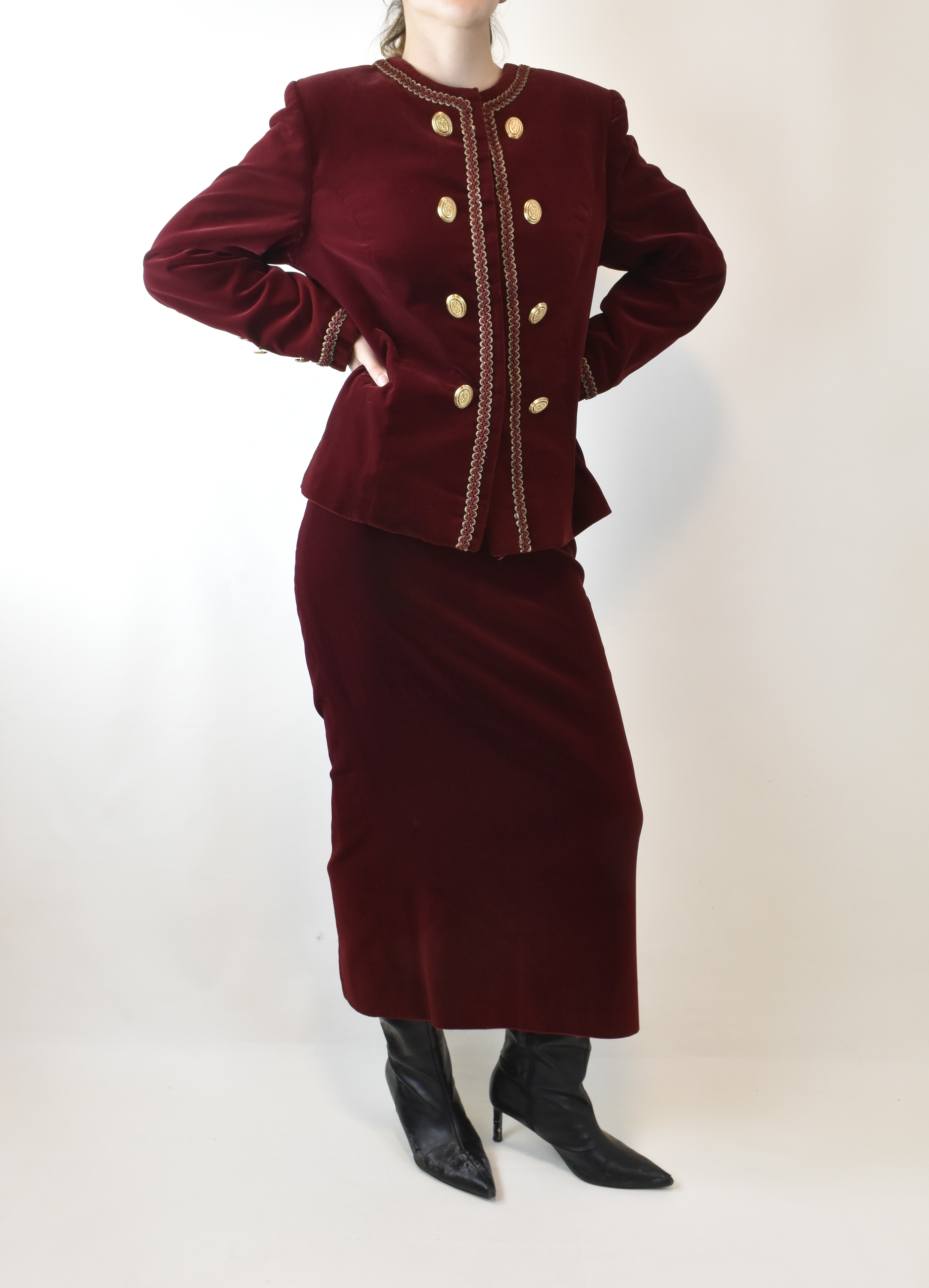 CONJUNTO VELVET ROJO | S 2
